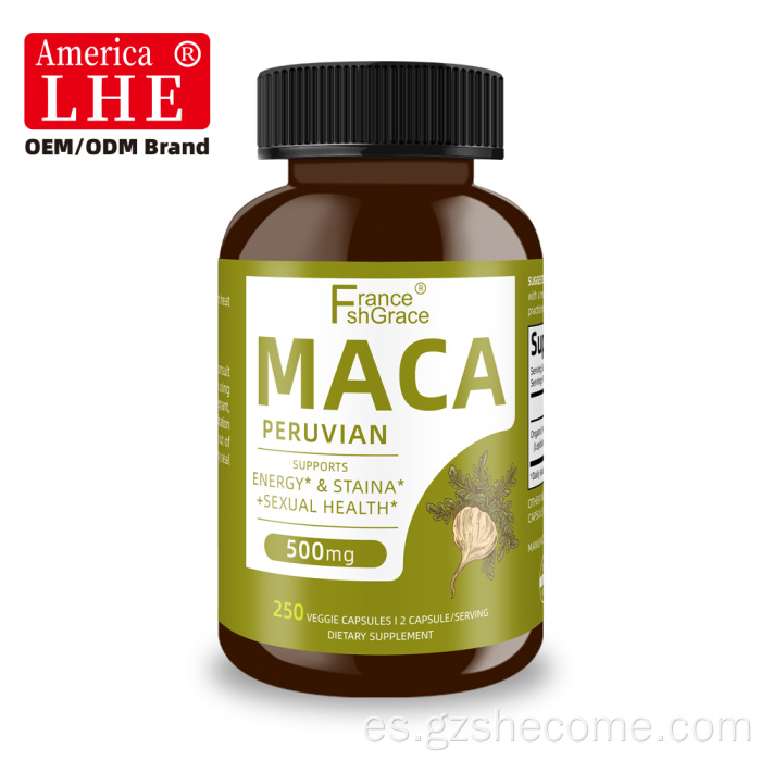 Suplemento de raíz de maca para mujeres suplemento de maca orgánica